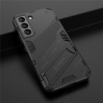 Kickstand Design Flexible TPU + Hard PC Back Phone Cover Anti-Scratch Cellphone Case for Samsung Galaxy S22 5G