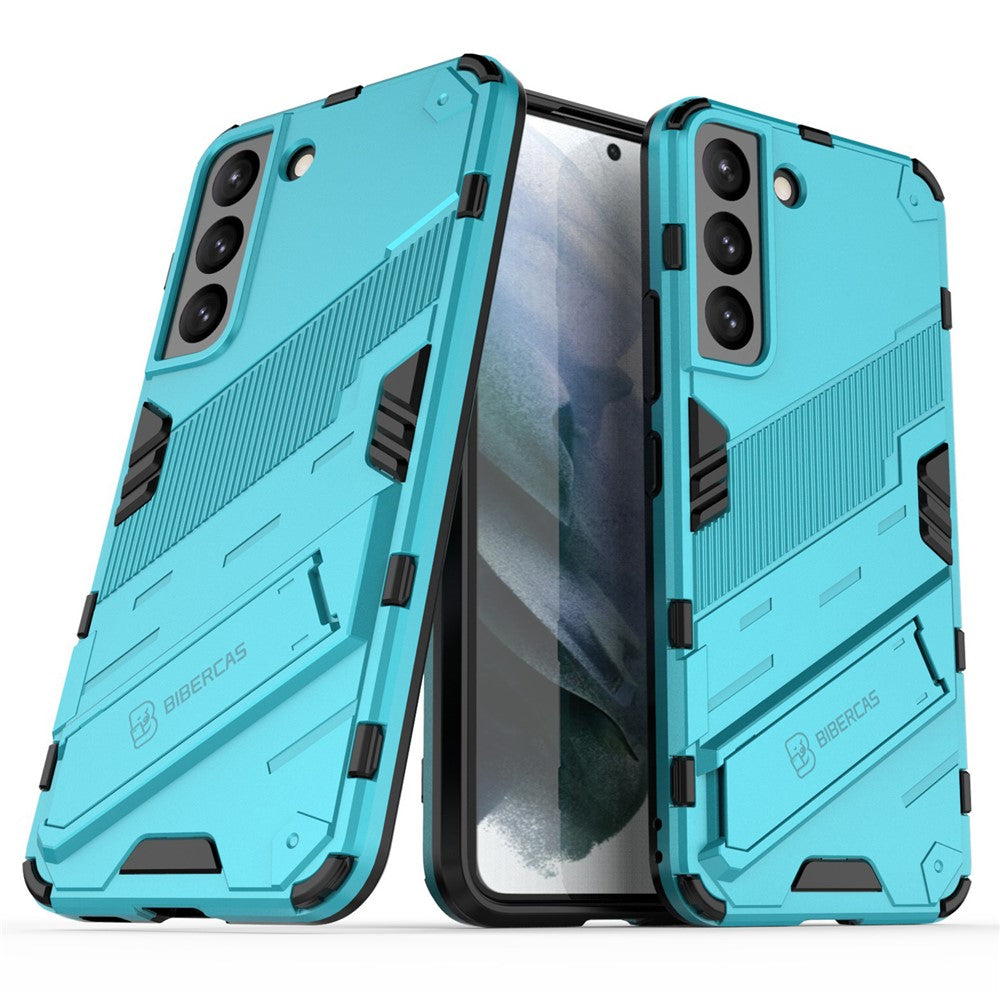 Stöddesign Flexibelt TPU + Hårt PC-baksida Mobilskal Reptåligt Mobilskal för Samsung Galaxy S22 5G