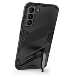 Soft TPU + Hard PC Back Phone Cover Anti-Scratch Cellphone Case with Kickstand for Samsung Galaxy S22+ 5G