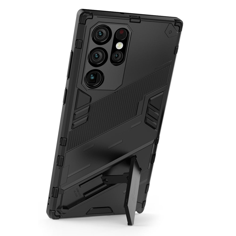 Stötsäkert TPU + PC-bakstycke för mobilmobil med stöd för Samsung Galaxy S22 Ultra 5G