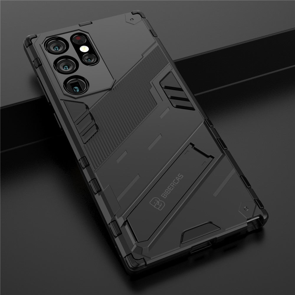 Stötsäkert TPU + PC-bakstycke för mobilmobil med stöd för Samsung Galaxy S22 Ultra 5G