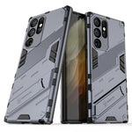 Stötsäkert TPU + PC-bakstycke för mobilmobil med stöd för Samsung Galaxy S22 Ultra 5G