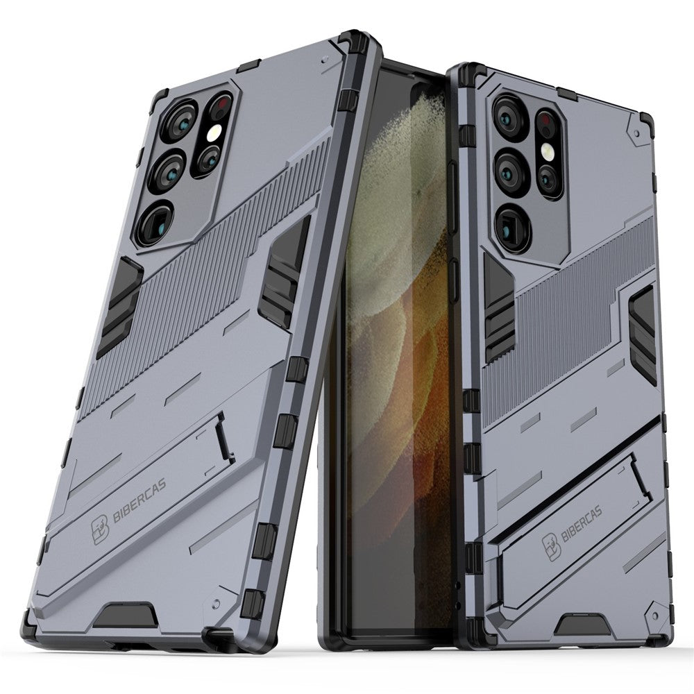 Stötsäkert TPU + PC-bakstycke för mobilmobil med stöd för Samsung Galaxy S22 Ultra 5G