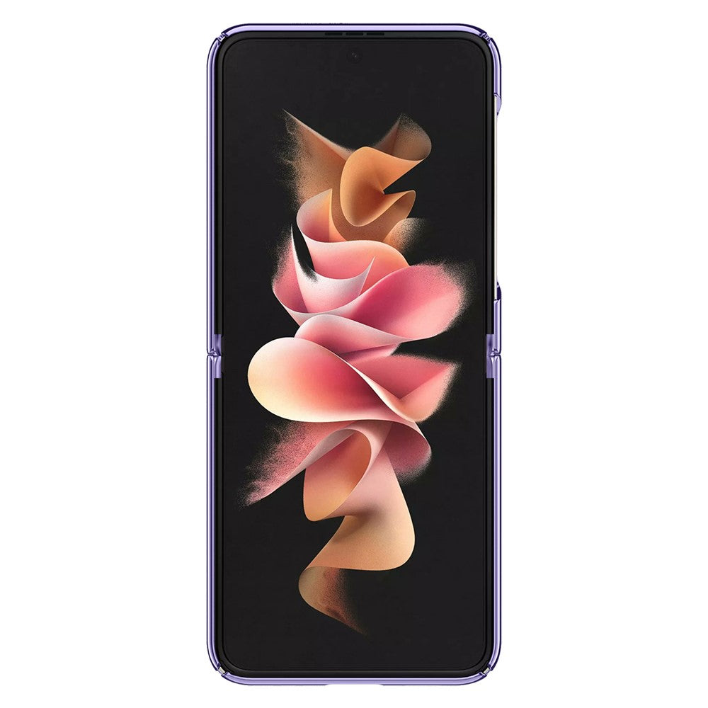 Shockproof Electroplating Folding Hard PC Phone Shell Mobile Phone Bag Case for Samsung Galaxy Z Flip3 5G