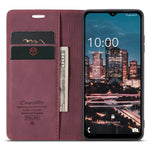 CASEME 013-serien mobilcover i flip-folio-design af PU-læder med stativ til Samsung Galaxy A13 5G / A04s 4G (164,7 mm)