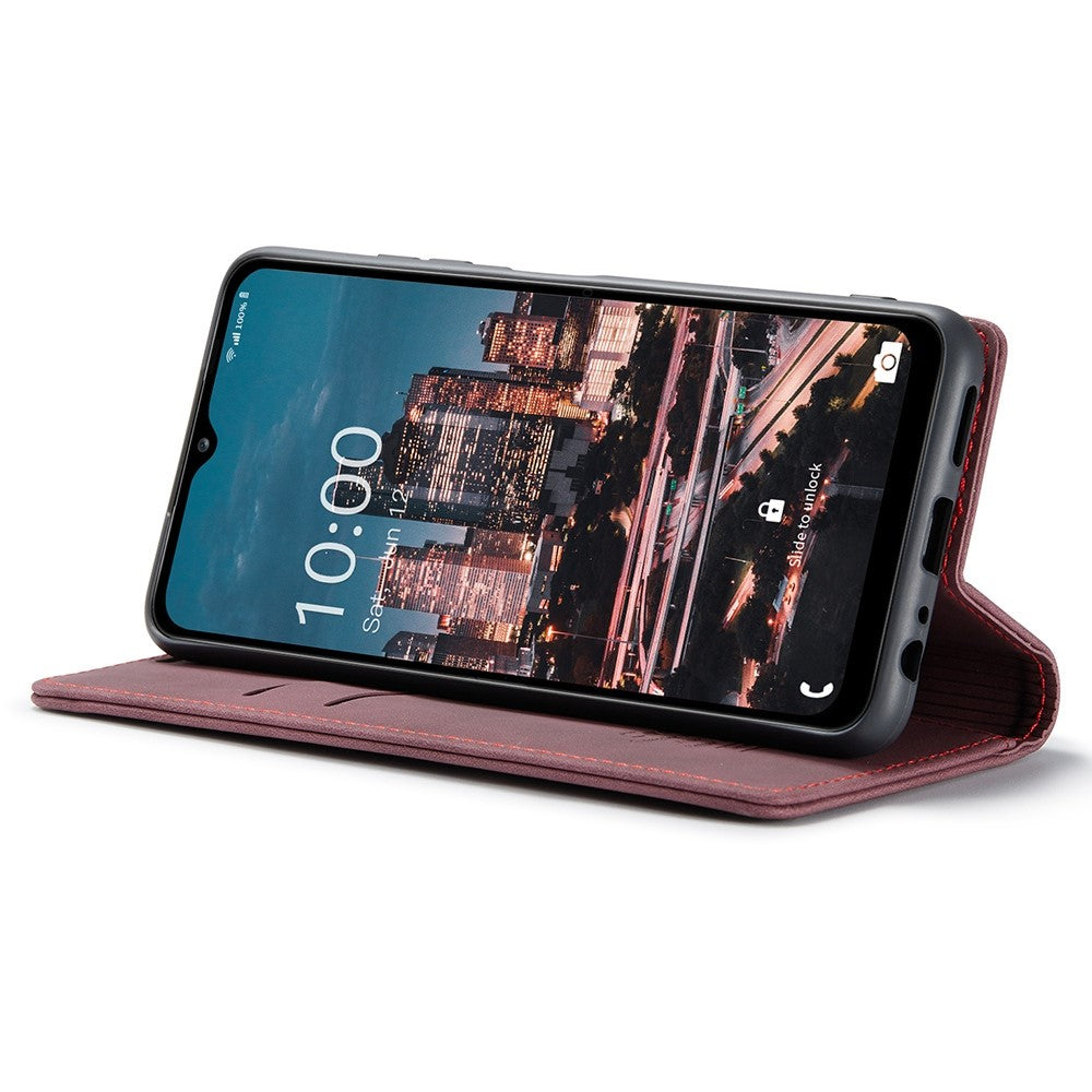 CASEME 013-serien mobilcover i flip-folio-design af PU-læder med stativ til Samsung Galaxy A13 5G / A04s 4G (164,7 mm)