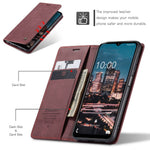 CASEME 013-serien mobilcover i flip-folio-design af PU-læder med stativ til Samsung Galaxy A13 5G / A04s 4G (164,7 mm)