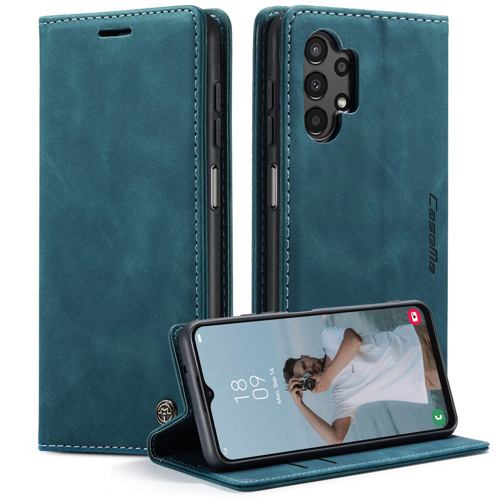 CASEME 013-serien mobilcover i flip-folio-design af PU-læder med stativ til Samsung Galaxy A13 5G / A04s 4G (164,7 mm)