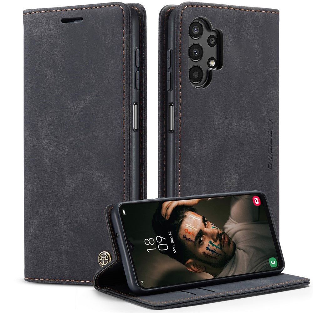 CASEME 013-serien mobilcover i flip-folio-design af PU-læder med stativ til Samsung Galaxy A13 5G / A04s 4G (164,7 mm)