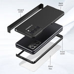 Full Protection Hinge Design Hard PC Folding Phone Case Cover with Glass Screen Protector for Samsung Galaxy Z Fold2 5G
