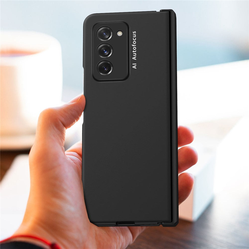 Full Protection Hinge Design Hard PC Folding Phone Case Cover with Glass Screen Protector for Samsung Galaxy Z Fold2 5G