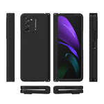Full Protection Hinge Design Hard PC Folding Phone Case Cover with Glass Screen Protector for Samsung Galaxy Z Fold2 5G