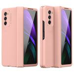 Full Protection Hinge Design Hard PC Folding Phone Case Cover with Glass Screen Protector for Samsung Galaxy Z Fold2 5G
