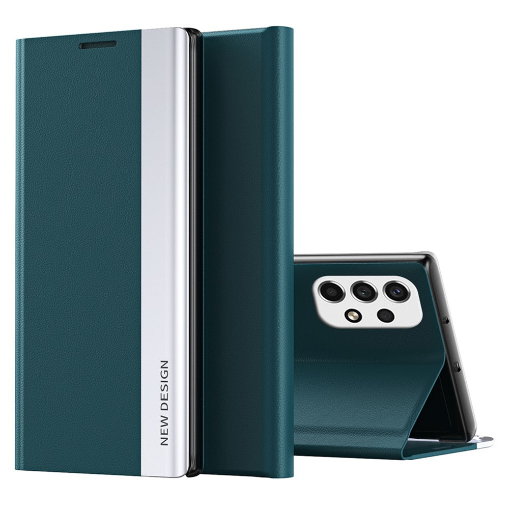 Auto Absorption PU Leather Foldable Stand Phone Case Shell for Samsung Galaxy A53 5G