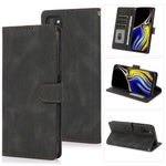 Stand PU Leather Wallet Case Magnetic Shockproof Cover with Wrist Strap for Samsung Galaxy A03s (164.2mm)