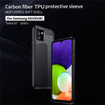 MOFI Til Samsung Galaxy A03 (164,2 mm) Carbon Fiber Tekstur Anti-fald Stødsikkert Børstet TPU Telefoncover