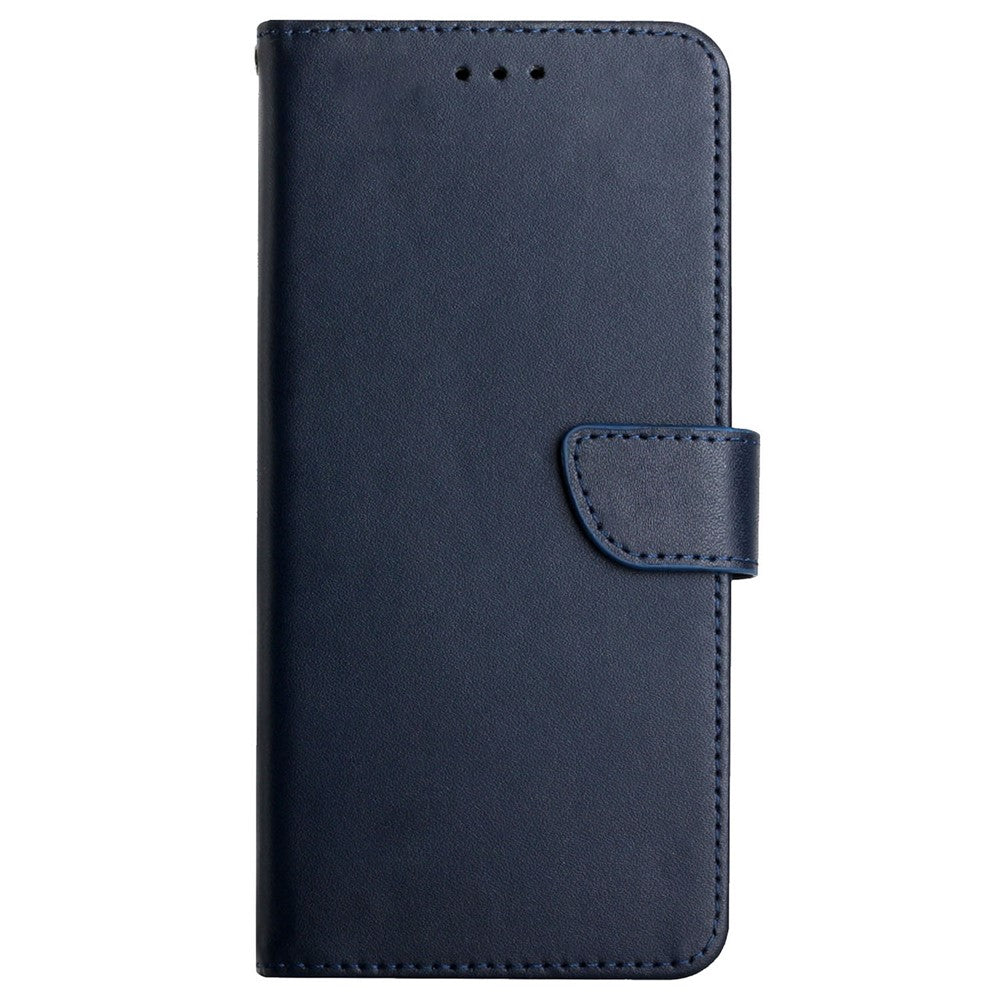 Til Samsung Galaxy A13 4G Enkel Farve Nappa Tekstur Ægte Læder + TPU Telefonetui Justerbart Stativ Kortholder Folio Flip Cover