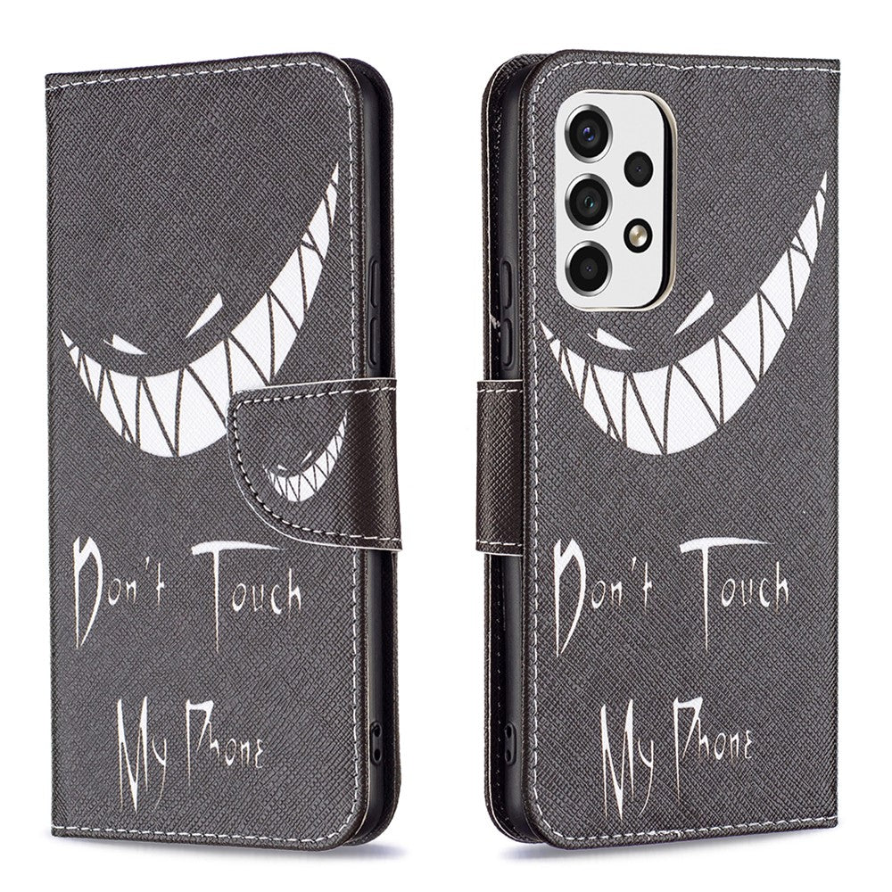 Pattern Printing PU Leather Folio Flip Adjustable Viewing Stand Wallet Cover Phone Case Shell for Samsung Galaxy A53 5G