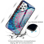 Flexibelt TPU-stötfångarskal med reptåligt mönster och härdat glas för Samsung Galaxy A53 5G