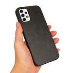 Light Slim Textured PU Leather Coated PC + TPU Phone Protective Case Cover for Samsung Galaxy A53 5G
