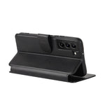 Vintage Texture Matte PU Leather Folio Flip Stand Case RFID Blocking Magnetic Wallet Cover for Samsung Galaxy S22 5G