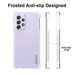 ENKAY HAT PRINCE Enhanced Four Corner Fall Protection Phone Case Anti-slip Edge Crystal TPU Cover Shell for Samsung Galaxy A33 5G