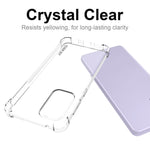 ENKAY HAT PRINCE Enhanced Four Corner Fall Protection Phone Case Anti-slip Edge Crystal TPU Cover Shell for Samsung Galaxy A33 5G