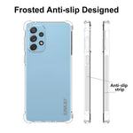 ENKAY HAT PRINCE Thickened Four Corners Anti-slip Side Strip Transparent TPU Case Protective Phone Cover for Samsung Galaxy A73