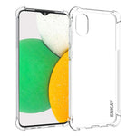ENKAY HAT PRINCE Shock Absorption Thickened Corner Anti-slip Edge Clear Soft TPU Phone Case Shell for Samsung Galaxy A03 Core