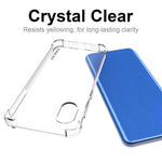 ENKAY HAT PRINCE Shock Absorption Thickened Corner Anti-slip Edge Clear Soft TPU Phone Case Shell for Samsung Galaxy A03 Core