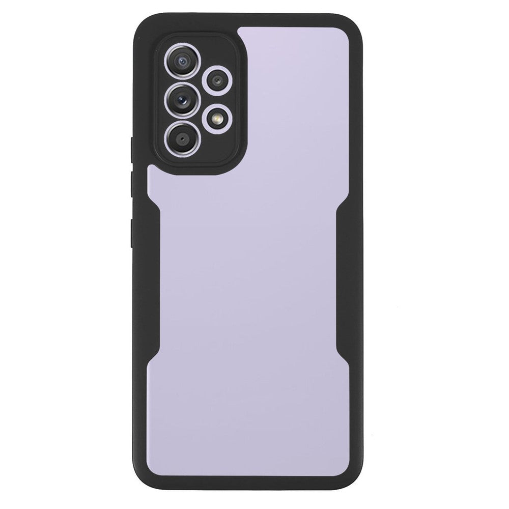 PET Skærmbeskytter + Akrylbagside + TPU-ramme Aftageligt 2-i-1 Ridsefast Etui til Samsung Galaxy A53 5G
