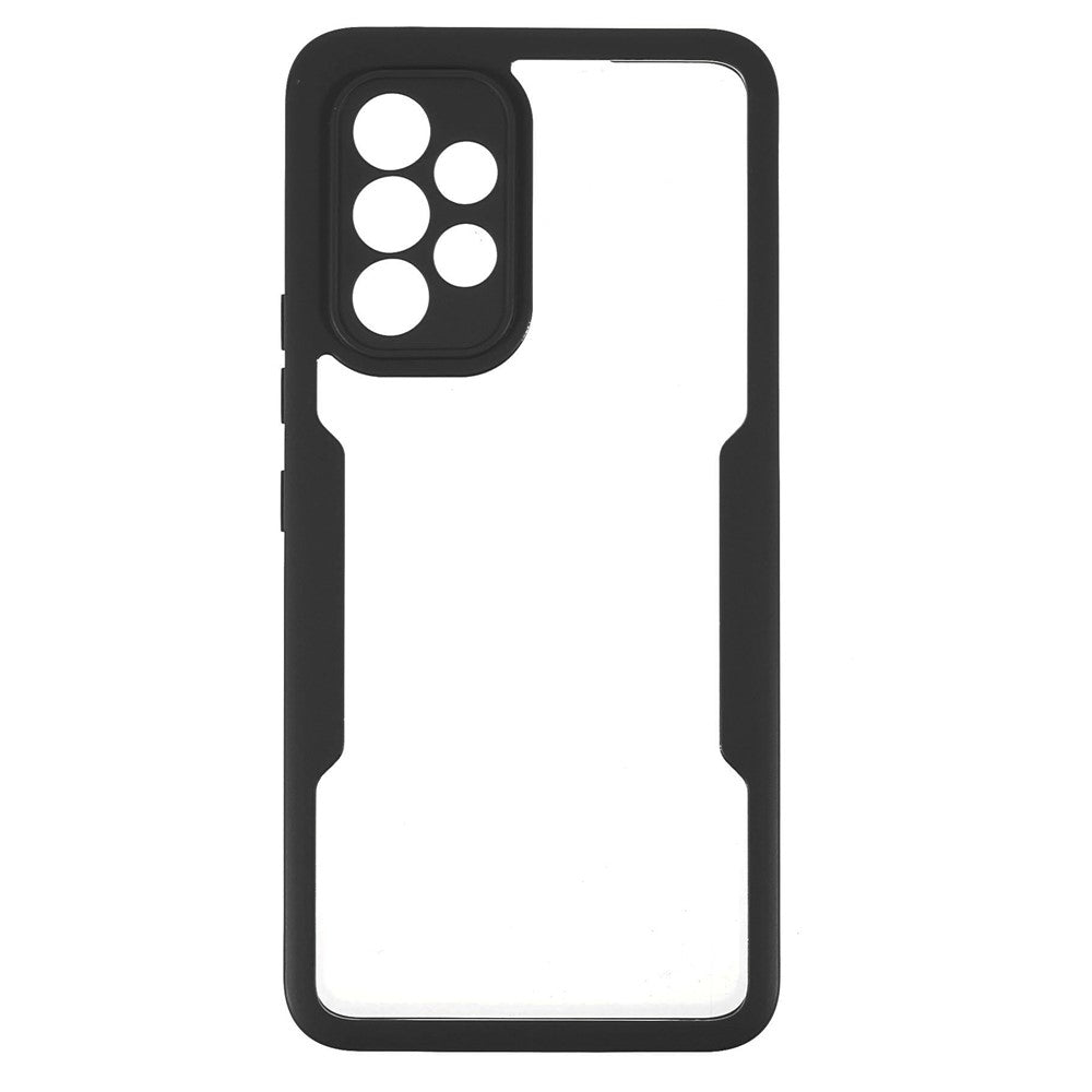 PET Skærmbeskytter + Akrylbagside + TPU-ramme Aftageligt 2-i-1 Ridsefast Etui til Samsung Galaxy A53 5G