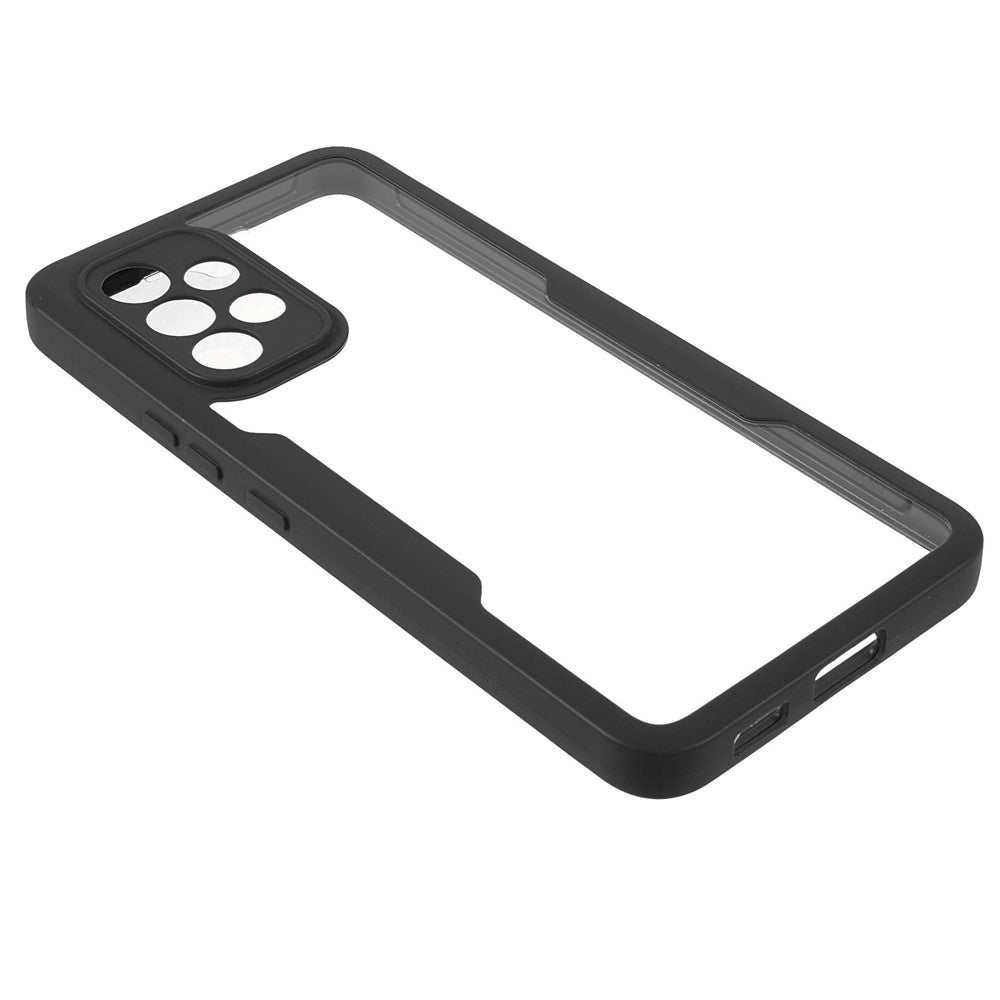 PET Skærmbeskytter + Akrylbagside + TPU-ramme Aftageligt 2-i-1 Ridsefast Etui til Samsung Galaxy A53 5G