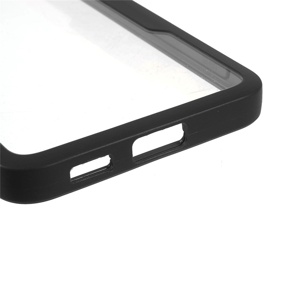 PET Skærmbeskytter + Akrylbagside + TPU-ramme Aftageligt 2-i-1 Ridsefast Etui til Samsung Galaxy A53 5G