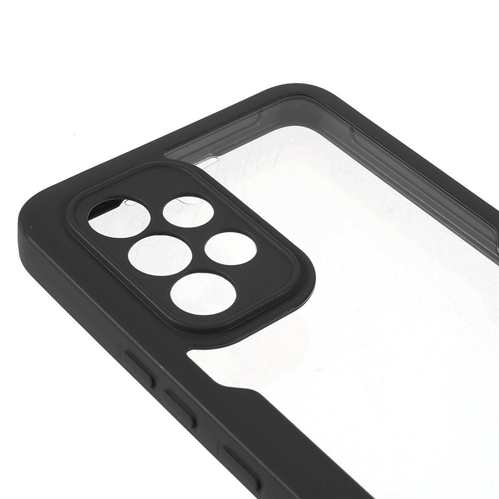 PET Skærmbeskytter + Akrylbagside + TPU-ramme Aftageligt 2-i-1 Ridsefast Etui til Samsung Galaxy A53 5G
