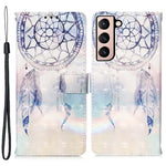 PU Leather Shockproof Phone Cover 3D Pattern Printing Stand Phone Case with Wallet Strap for Samsung Galaxy S22 5G
