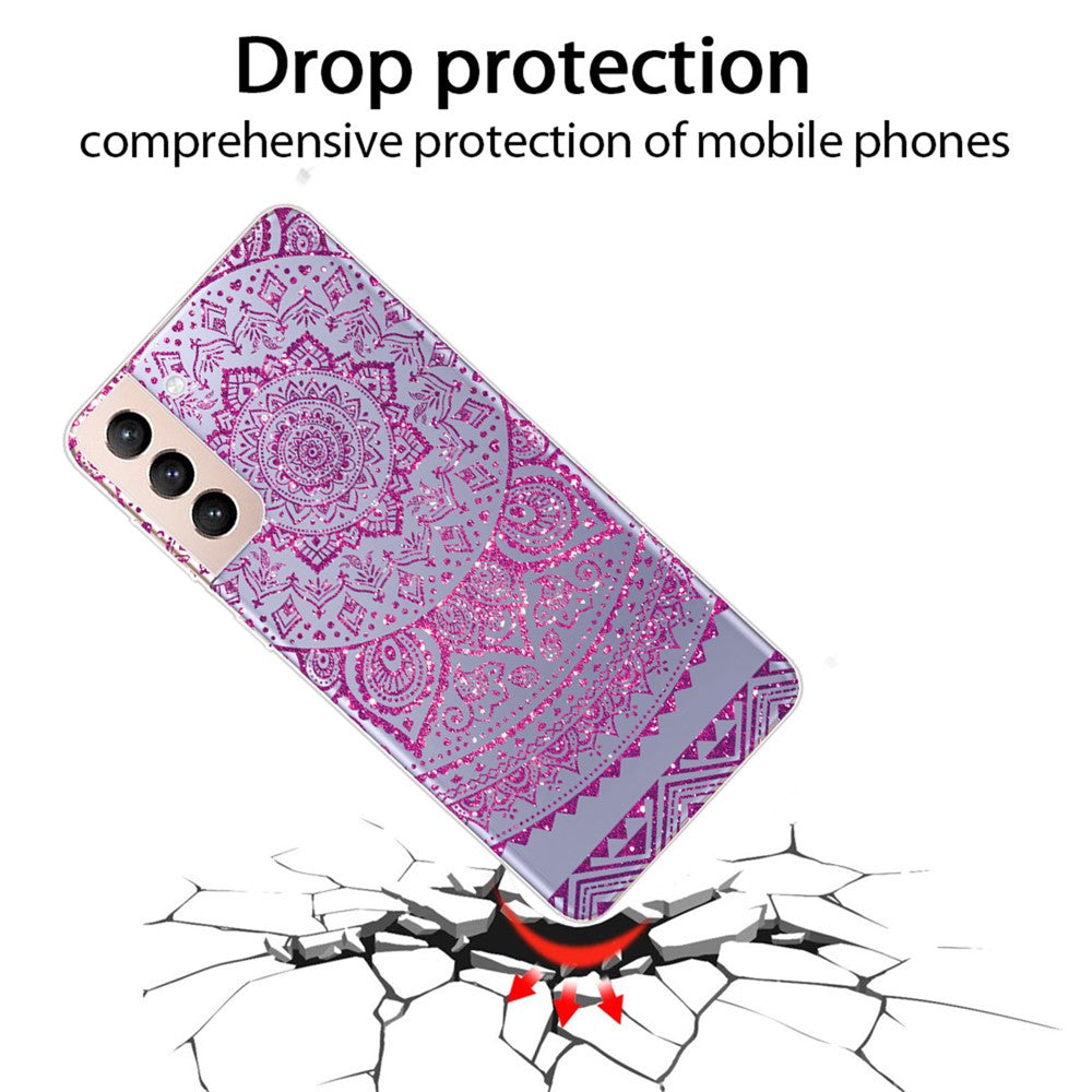 Lightweight Mandala Pattern Printing Soft TPU Phone Case Cover Back Protective Shell for Samsung Galaxy S22 5G