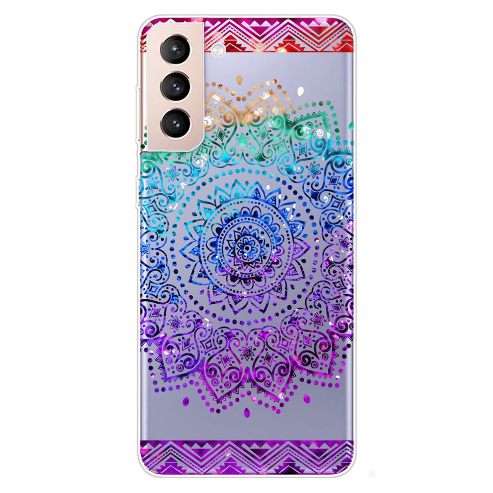 Lightweight Mandala Pattern Printing Soft TPU Phone Case Cover Back Protective Shell for Samsung Galaxy S22 5G