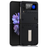 Mat finish hård PC-flip telefoncoverbeskytter med støttefod til Samsung Galaxy Z Flip3 5G