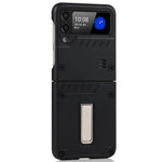 Mat finish hård PC-flip telefoncoverbeskytter med støttefod til Samsung Galaxy Z Flip3 5G