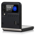 Mat finish hård PC-flip telefoncoverbeskytter med støttefod til Samsung Galaxy Z Flip3 5G