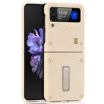 Mat finish hård PC-flip telefoncoverbeskytter med støttefod til Samsung Galaxy Z Flip3 5G
