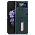 Mat finish hård PC-flip telefoncoverbeskytter med støttefod til Samsung Galaxy Z Flip3 5G