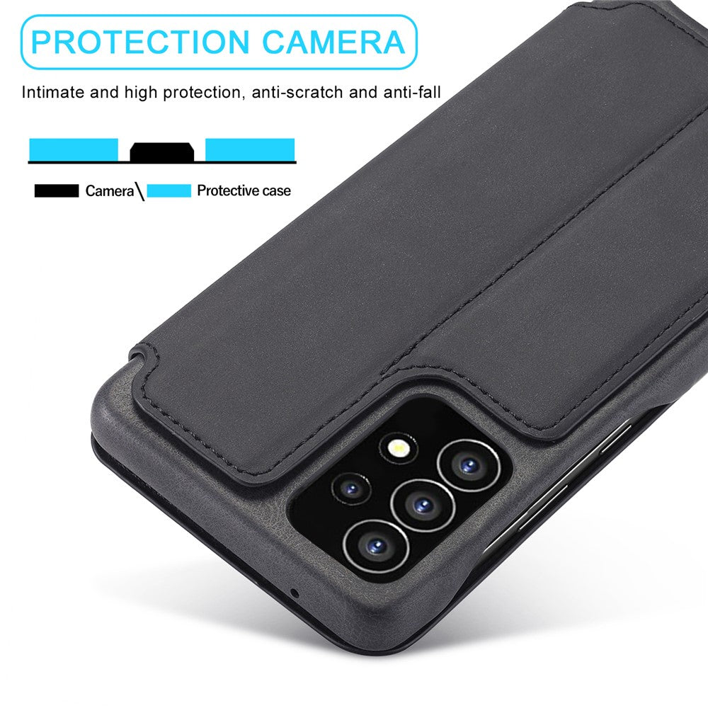 LC.IMEEKE Sammenfoldeligt stativ PU-læder Folio Flip Telefoncover med kortlomme til Samsung Galaxy A53 5G