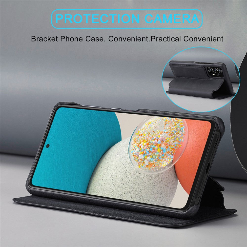 LC.IMEEKE Sammenfoldeligt stativ PU-læder Folio Flip Telefoncover med kortlomme til Samsung Galaxy A53 5G