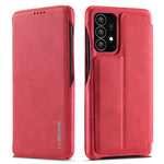 LC.IMEEKE Sammenfoldeligt stativ PU-læder Folio Flip Telefoncover med kortlomme til Samsung Galaxy A53 5G