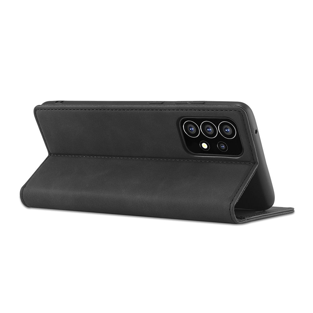 LC.IMEEKE Stærkt Magnetisk Auto-lukkende PU Læder + TPU Stativ Tegnebog Telefoncover Telefonetui til Samsung Galaxy A53 5G