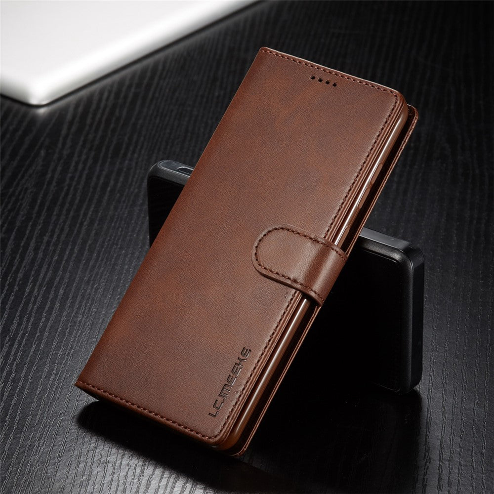 LC.IMEEKE Shockproof Textured Wallet PU Leather Flip Folio Stand Case Mobile Phone Case Cover for Samsung Galaxy A53 5G