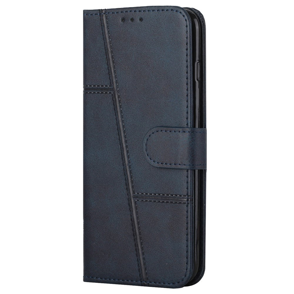 Stitching PU Leather Stand Wallet Phone Case Dual-sided Magnetic Clasp Cover for Samsung Galaxy A53 5G