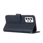 Stitching PU Leather Stand Wallet Phone Case Dual-sided Magnetic Clasp Cover for Samsung Galaxy A53 5G